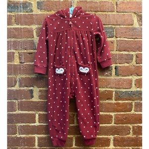 Carter’s fleece jumpsuit 18m